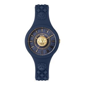 Versus Versace  Fire Island Silicone Watch Blue Womens